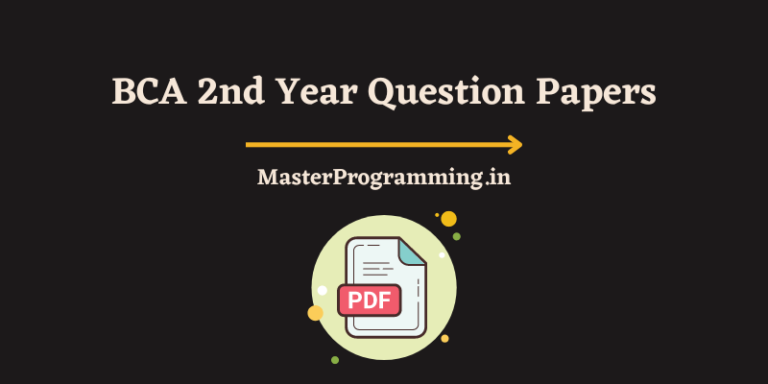 BCA 2nd Year Question Papers