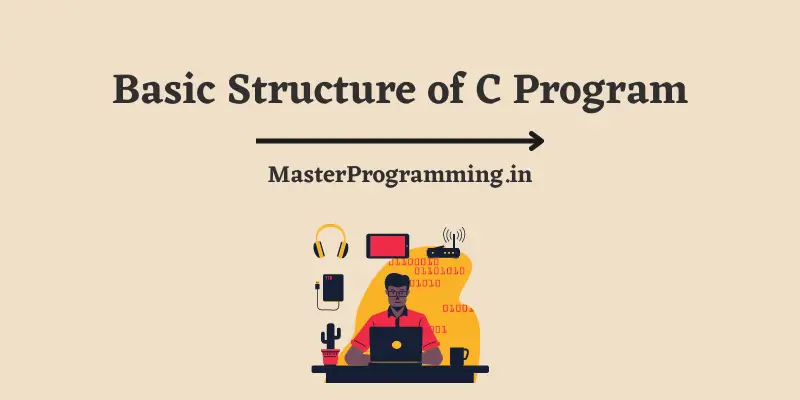 C Language - Basic Structure of C Program in Hindi